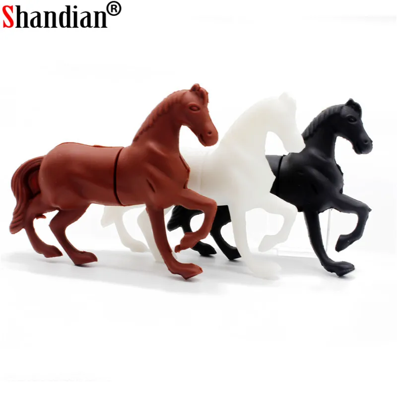 SHANDIAN оптовая продажа USB флешка usb 2 0 лошадь флеш-накопитель 4 ГБ 8 16 32 64 карта памяти