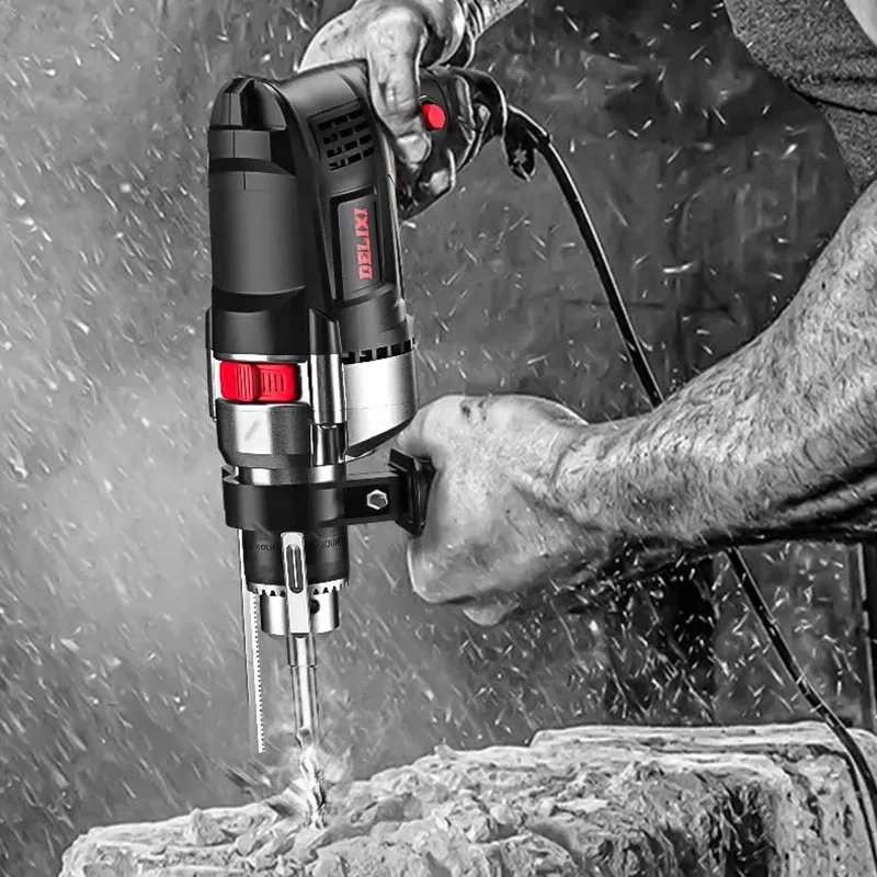 Ударная дрель электрическая маленький бытовой многофункциональный мощный