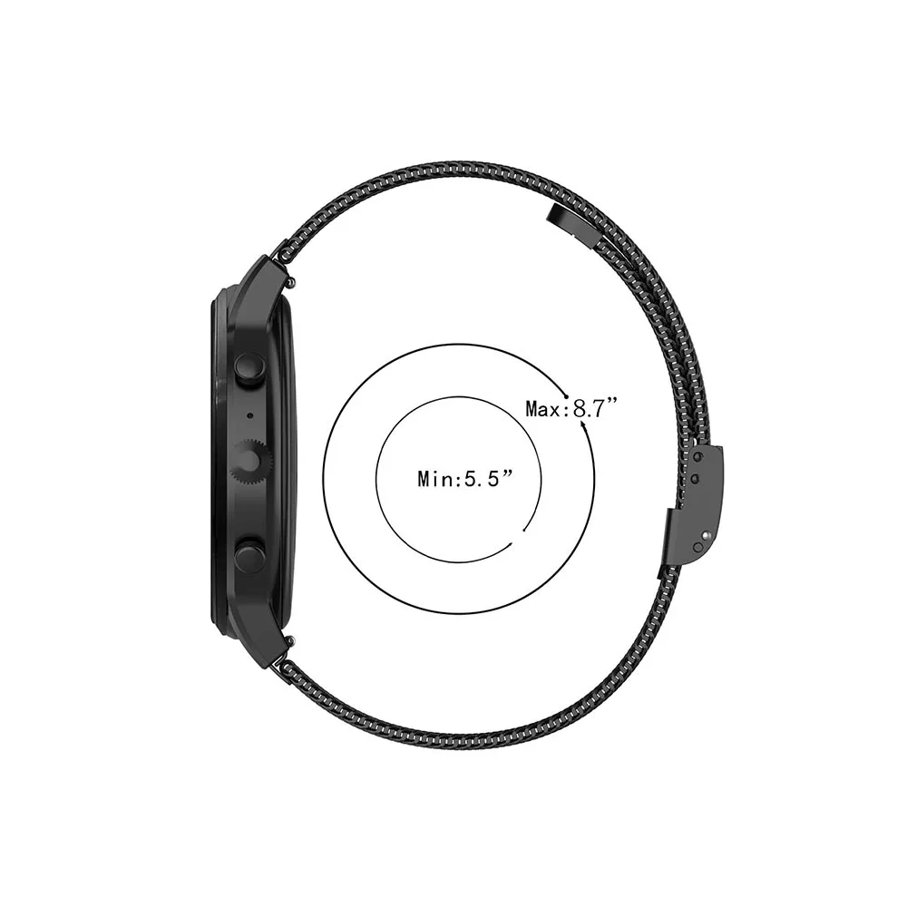 Ремешок из нержавеющей стали для смарт-часов P70/P80/T80/P68/Y6 PRO/Q8/Q9/SX16 сменный Браслет 20