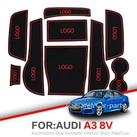 car gate slot pad water coaster interior non slip mats for for audi a3 2013 2019