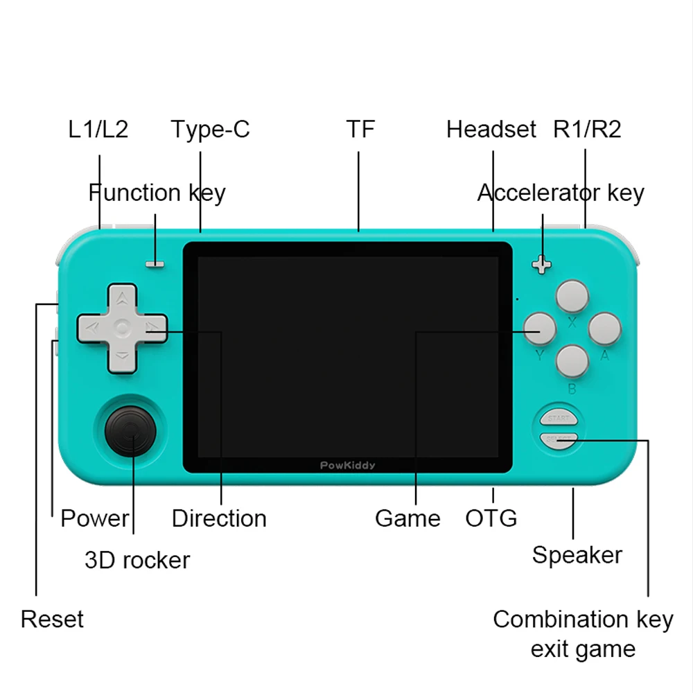 

Powkiddy Retro Handheld RGB10 Pro IPS 3.5 Inch Screen Portable Game Console RK3326 Chip 3D Rocker 64 Bit Games