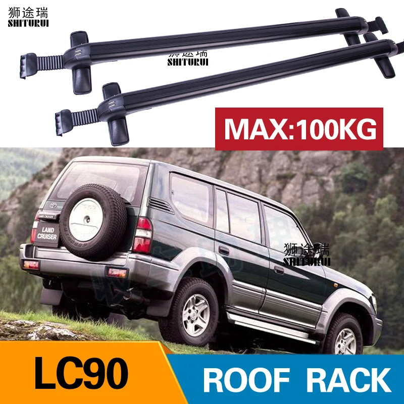 2 шт. Крыши Баров для TOYOTA LC90 LAND CRUISER 90 без перил 2010 + алюминиевый сплав боковые
