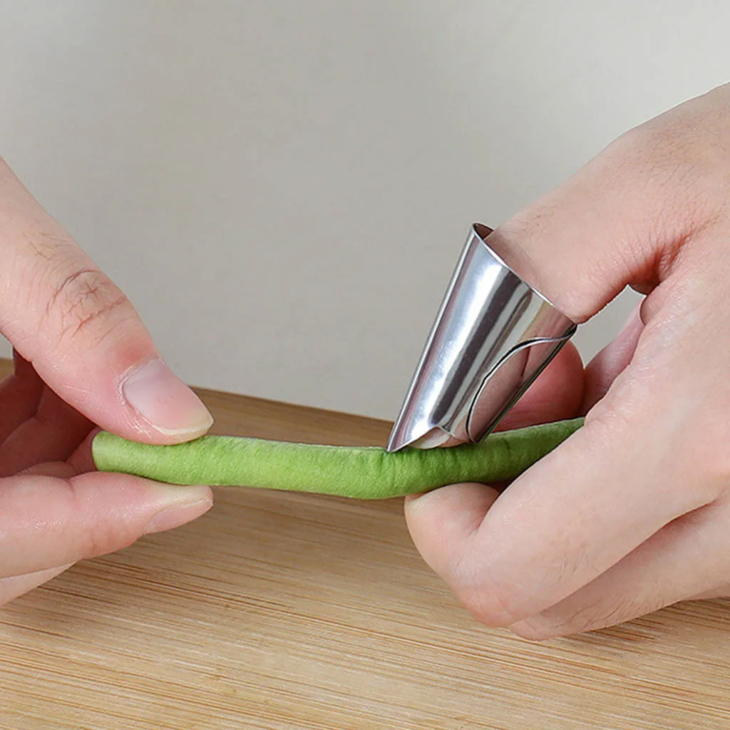 Finger Guard Hand Protector Sheller Vegetables Peeling Safe Protection Tool Stainless Steel Kitchen Gadgets | Дом и сад
