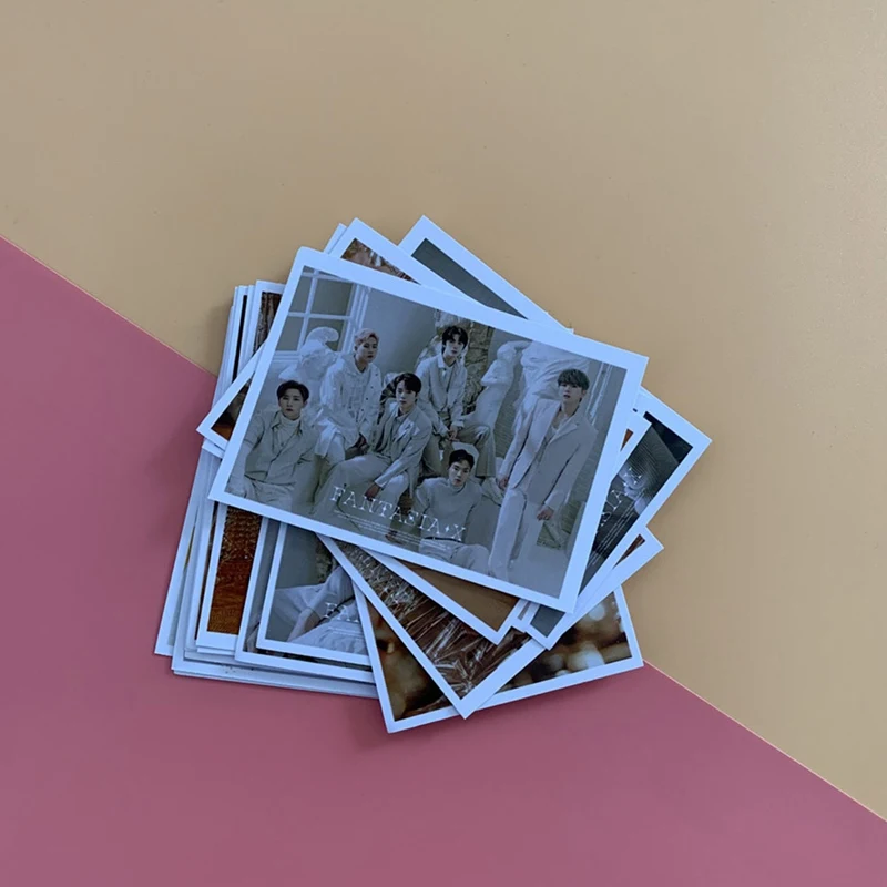 

1 set MONSTA X Album Sticky Photo Cards New Fashion Crystal Card Stickers