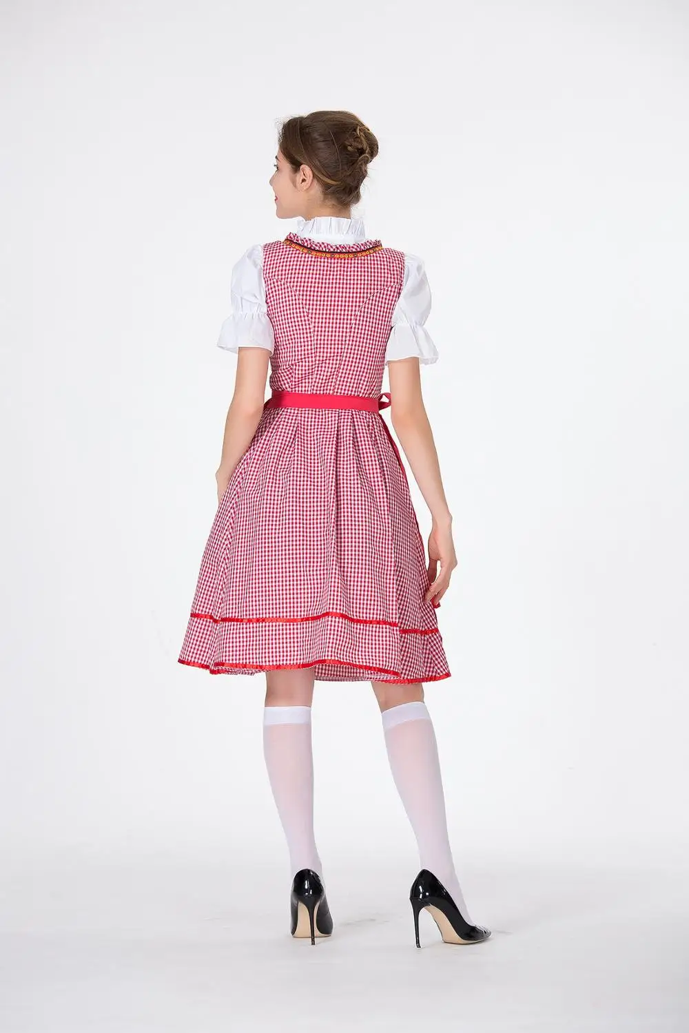 Размеры S-3XL Октоберфест Dirndl официантка в пивном баре взрослый костюм Для женщин