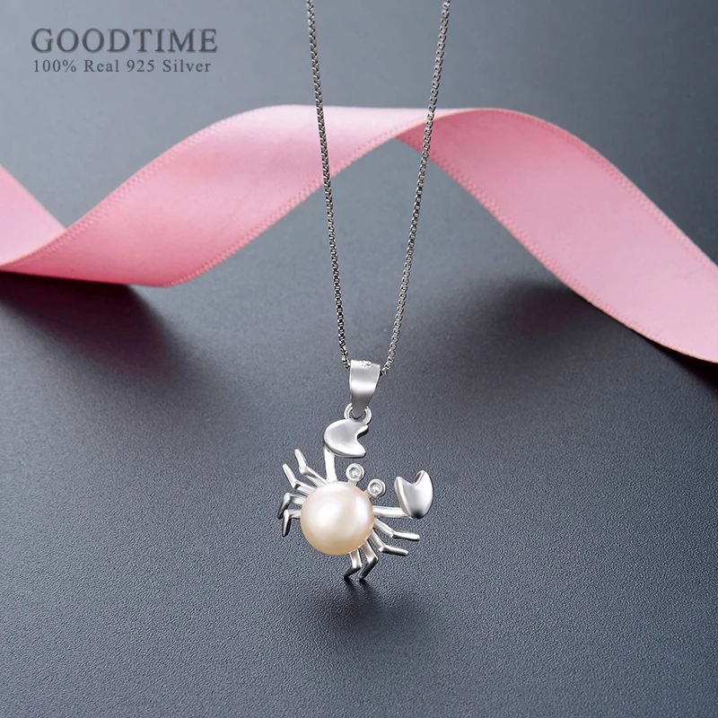 Женское вечерние жерелье из серебра 925 пробы с пресноводным жемчугом | Украшения