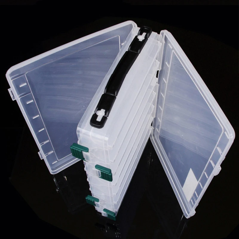 Рыболовная коробка легкая прозрачная двухсторонняя пластиковая приманка
