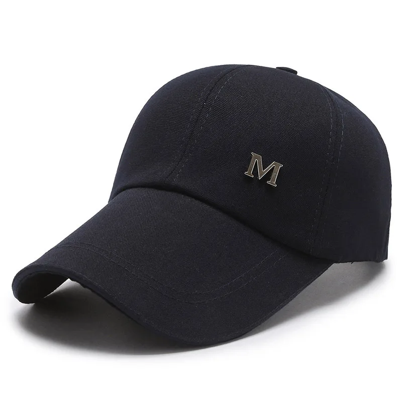 

Canvas hat men's spring and autumn extended brim sunshade baseball cap leisure outdoor sunscreen cap cap cap cap