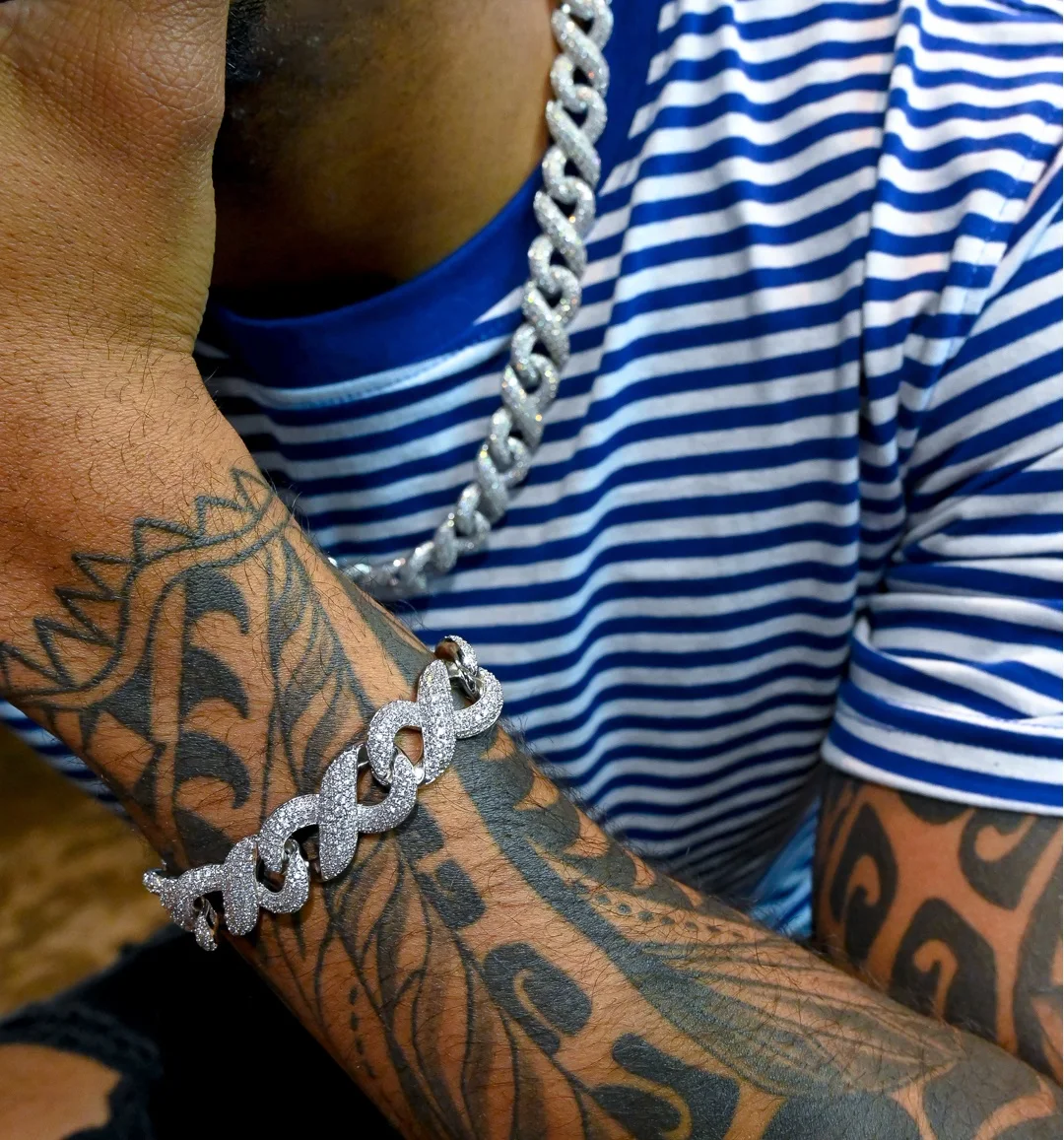 

Мужское ожерелье 18 дюймов с подвесками inifity, ожерелье в стиле хип-хоп с широким диапазоном 15 мм, кубинская цепь, эффектное ожерелье 2022