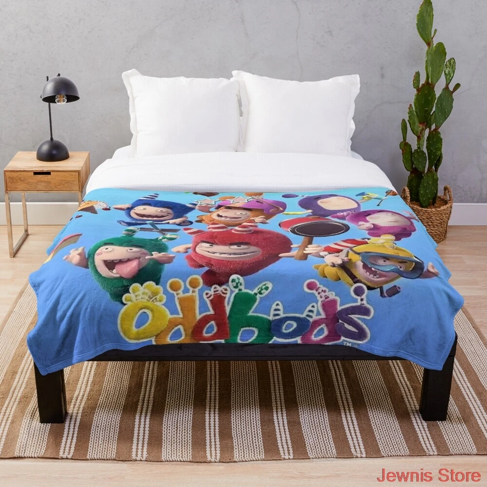 

Oddbods TV Animation 2020 Blanket Print on Demand Decorative Sherpa Blankets for Sofa bed Gift