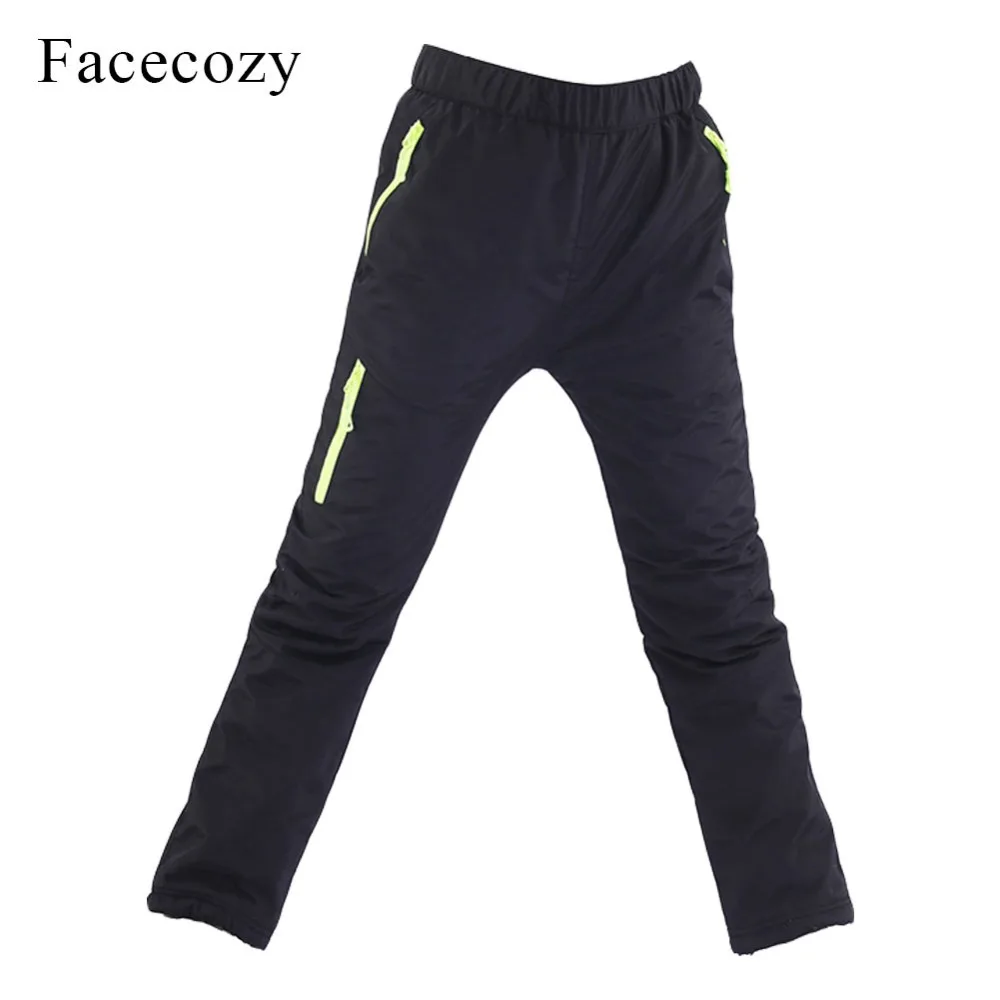 Facecozy зимние утепленные походные брюки для мальчиков и девочек с флисовой