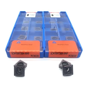 Токарные пластины, твердосплавные втулки SCMT09T304, SCMT09T308 HMP PC9030, для нержавеющей стали, 100% оригинал