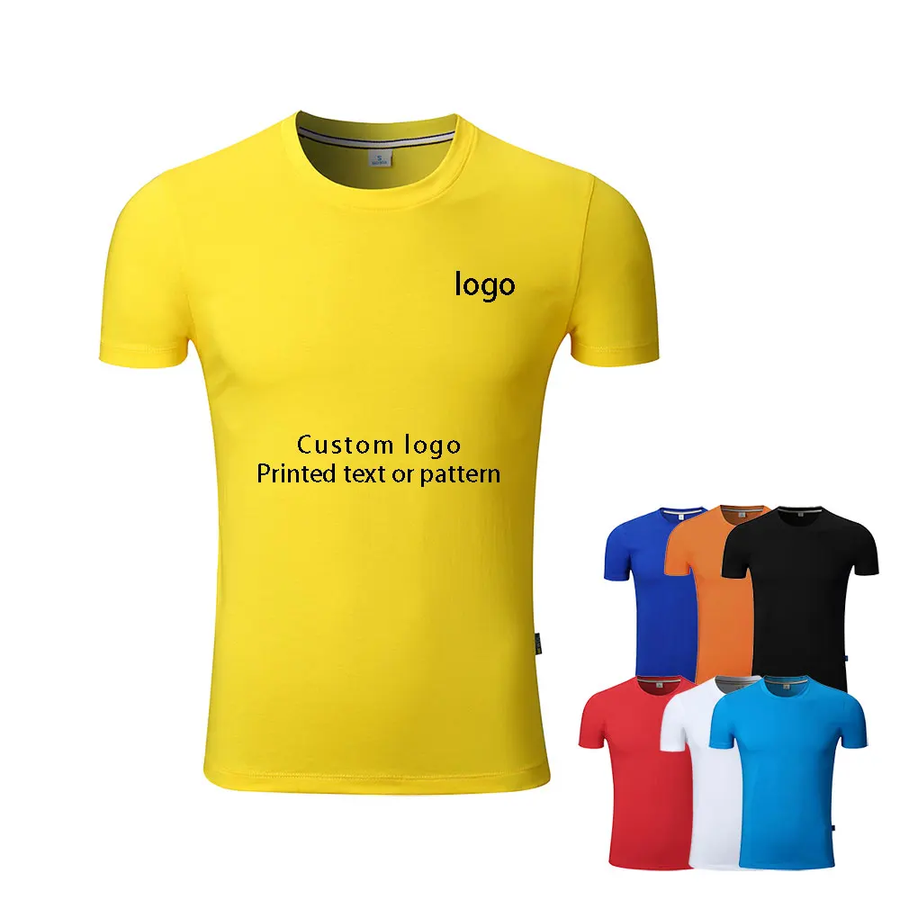 Мужская и женская шелковая хлопковая футболка с коротким рукавом круглым
