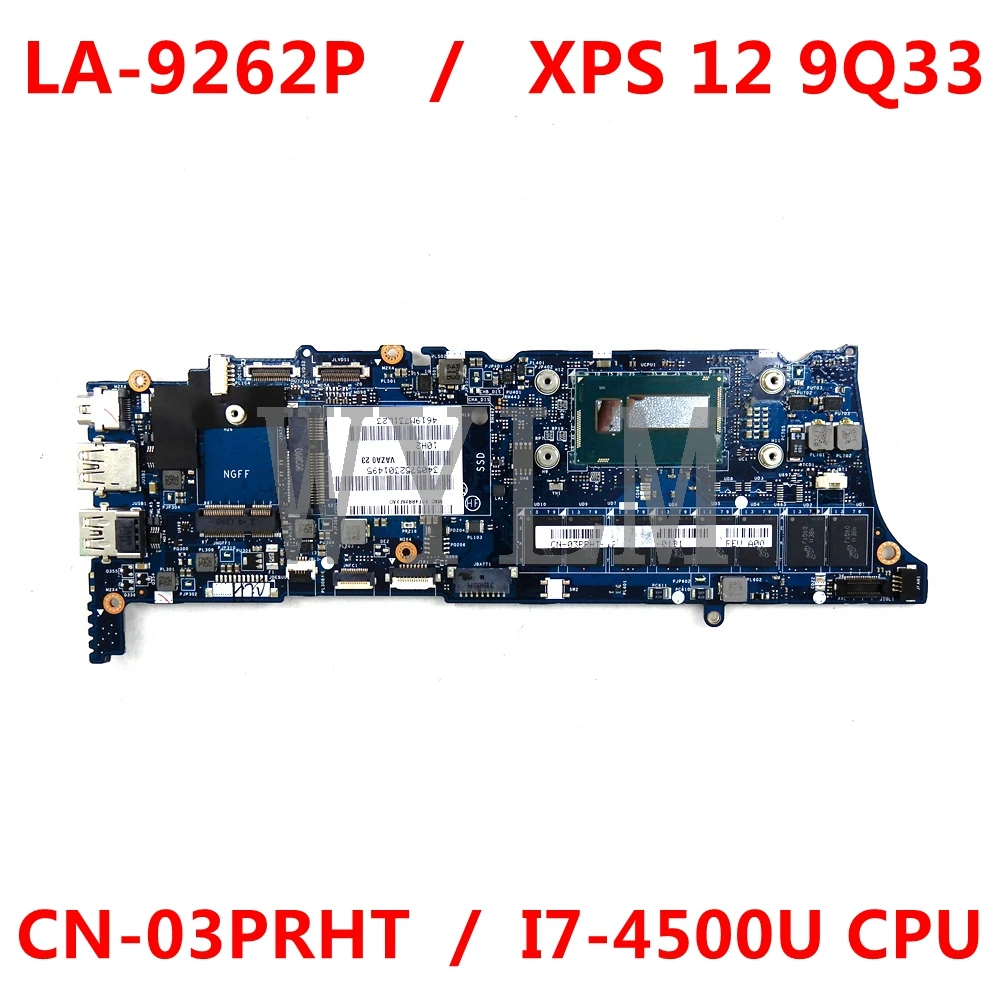 

Материнская плата для ноутбука Dell XPS 12 9Q33 I7-4500U CPU 8 Гб RAM, протестирована