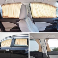 2pcs car window cover uv protection shield auto side front rear window sun shade sunshade curtain mesh cover auto accessories