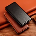Чехол-книжка из натуральной кожи Crazy Horse для Sharp Aquos S2 S3 Mini R3 Zero V 2 Sense 3 4 Basic Lite Plus 4G