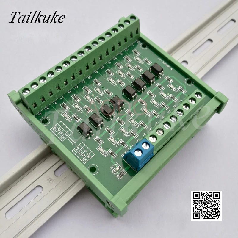 

4-32 Channel PLC Signal Input NPN PNP Output Optocoupler Photoelectric Isolation Module Level Voltage Conversion Board