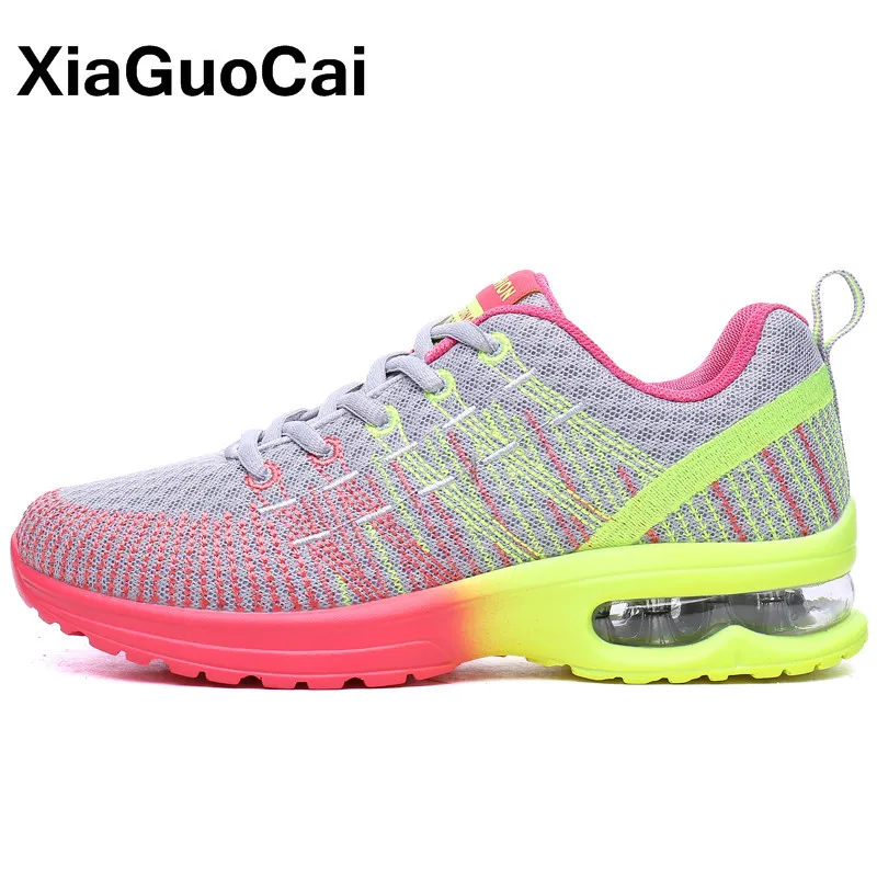Women's Casual Shoes Breathable Big Size Cushioning Knit Woman Sneakers Lightweight Female Footwear Spring Autumn High Quality