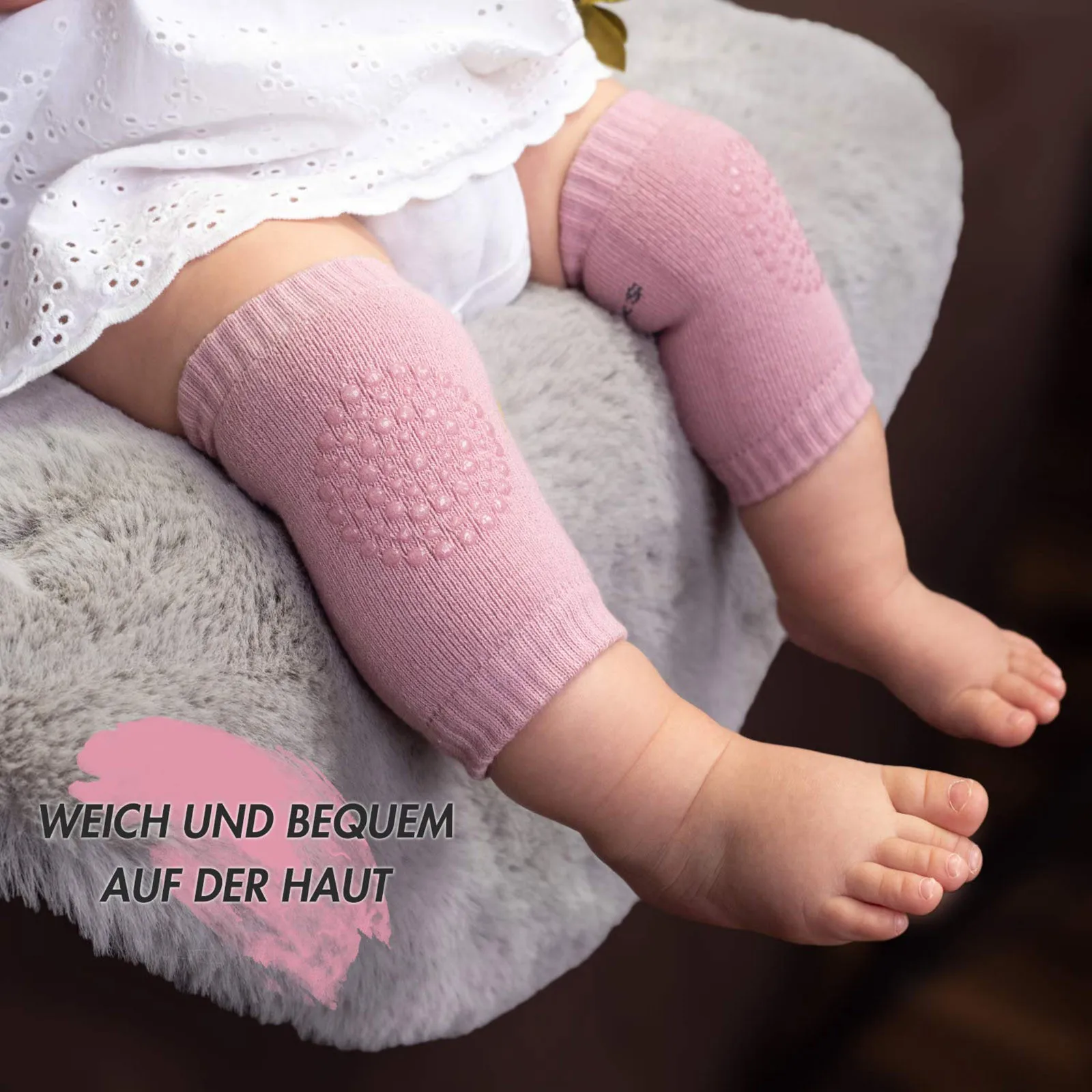 Solid Color Breathable Sports Non-slip Crawling Toddler Anti-fall Knee Pads Kid Socks Kids Baby Crawl Pads Gear