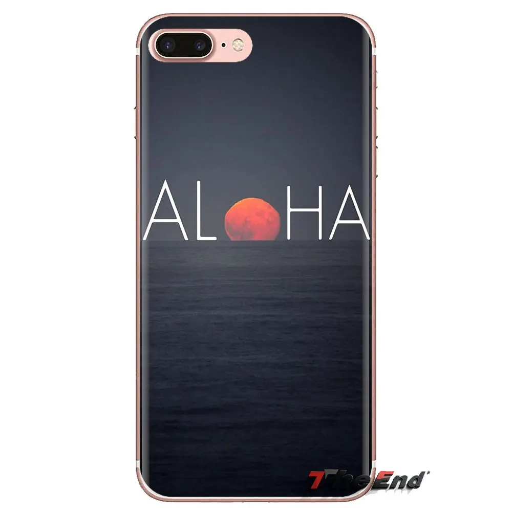 Цветок в гавайском стиле с изображением пальм на пляже арт ТПУ чехлы для huawei Honor 7X