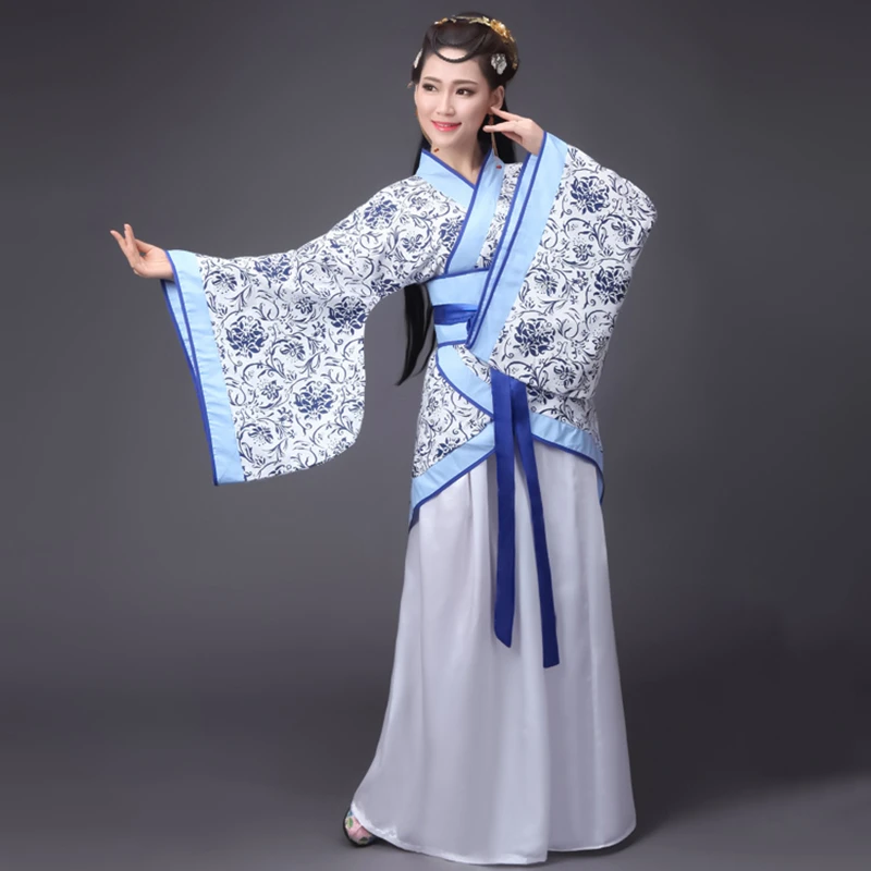 Color13 Китайский традиционный новогодний женский костюм для выступлений Hanfu, 14 цветов, Женский праздничный костюм в стиле Тан, платье Чонсам для девочек, ретро костюмы - Цвет: Color13