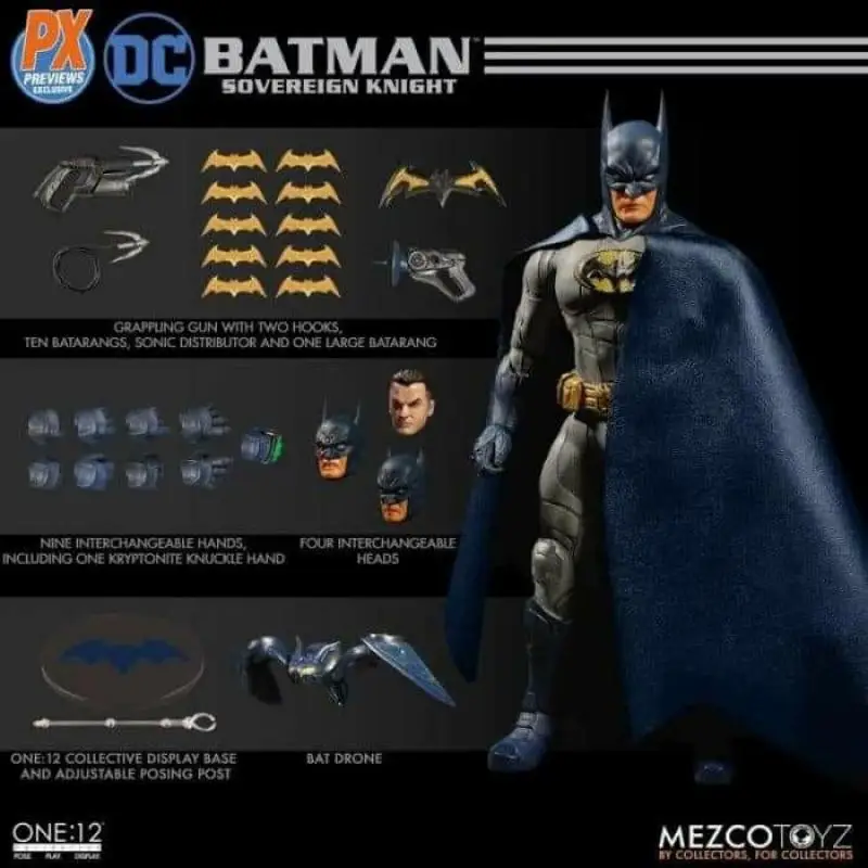 

In Stock Original Mezco ONE:12 Monarch Batman PX limited Anime Action Collection Figures Model Toys Gifts for Kids