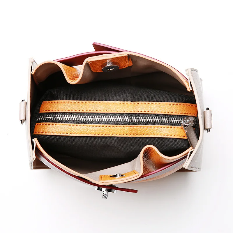 ALNEED сумка-мешок из натуральной кожи для женщин 2018 модная сумка коровья кожа сумки