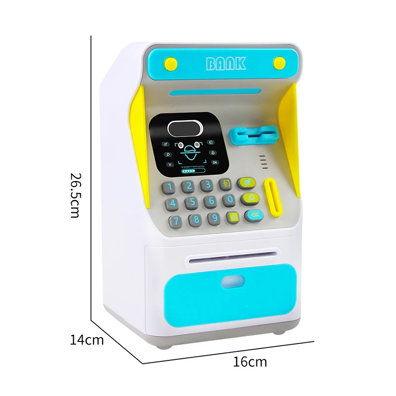 

Automatic Piggy Bank ATM Password Money Box Cash Coins Saving Box ATM Bank Safe Box Deposit Banknote Kids Birthday Gift Dropship