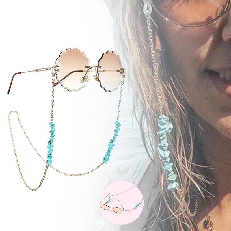 Новинка модная цепочка для очков женщин ремешок солнцезащитные очки рок-камень