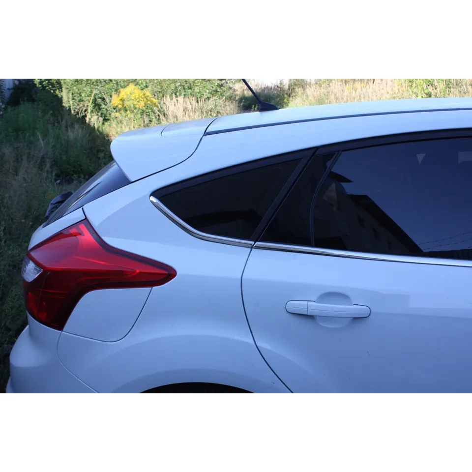 Chrome mouldings bottom Ford Focus 3 2011 2012 2013 2014 2015 2016 2017 2018 2019 strip door window moulding | Автомобили и