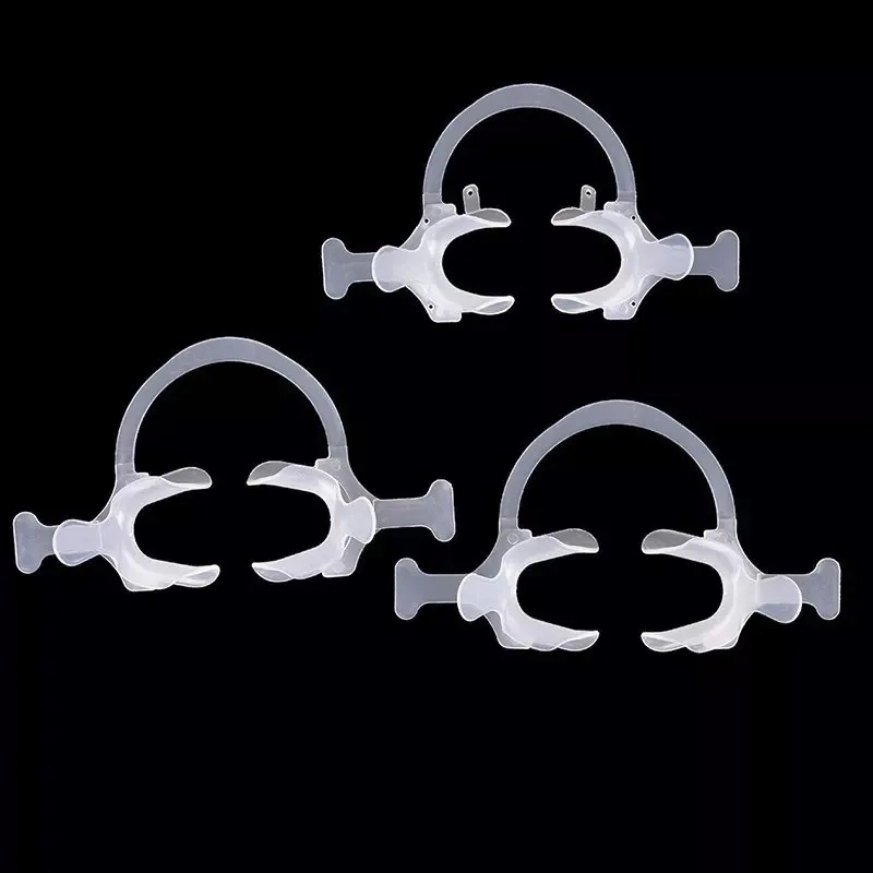 

1 pc Orthodontic Dental Plastic Mouth Opener Transparent Cheek Retractor with Handle C shape Cheek Lip Retractor