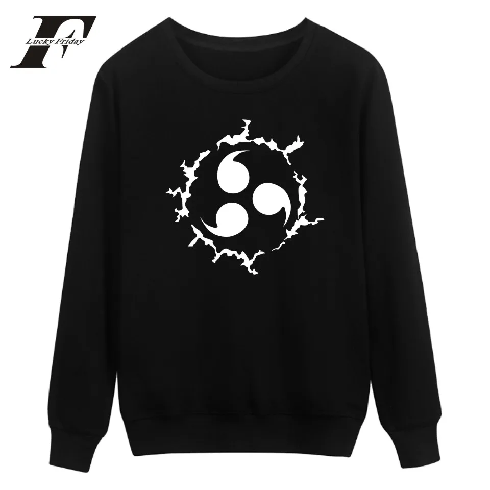 LUCKYFRIDAYF Наруто монолитный свитшот для мужчин зимний классический японский