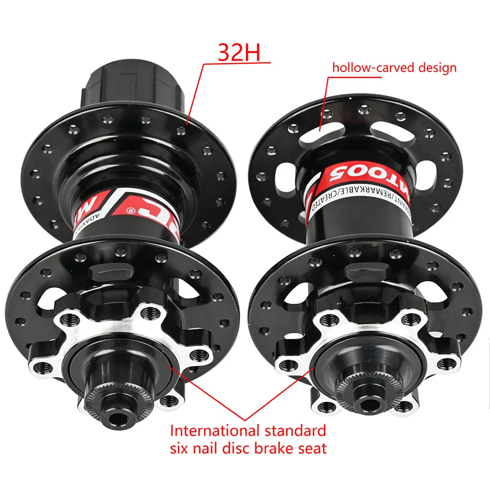 ARC Front Rear Bicycle Hubs MTB Mountain Bike 32H For Shimano 8/9/10/11 Speed QR Skewer 10x135mm 4 Seal Bearing Disc Brake hub