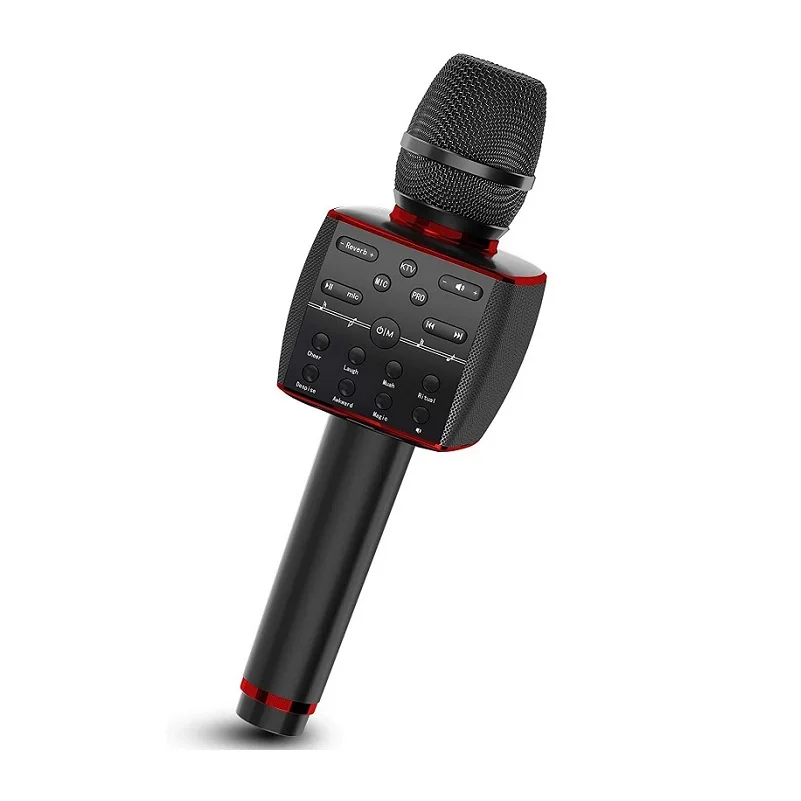 Wireless Karaoke Mikrofon Professionelle Dynamische Mic System Tragbare Handheld Singen Maschine für Telefon Hause KTV Partei