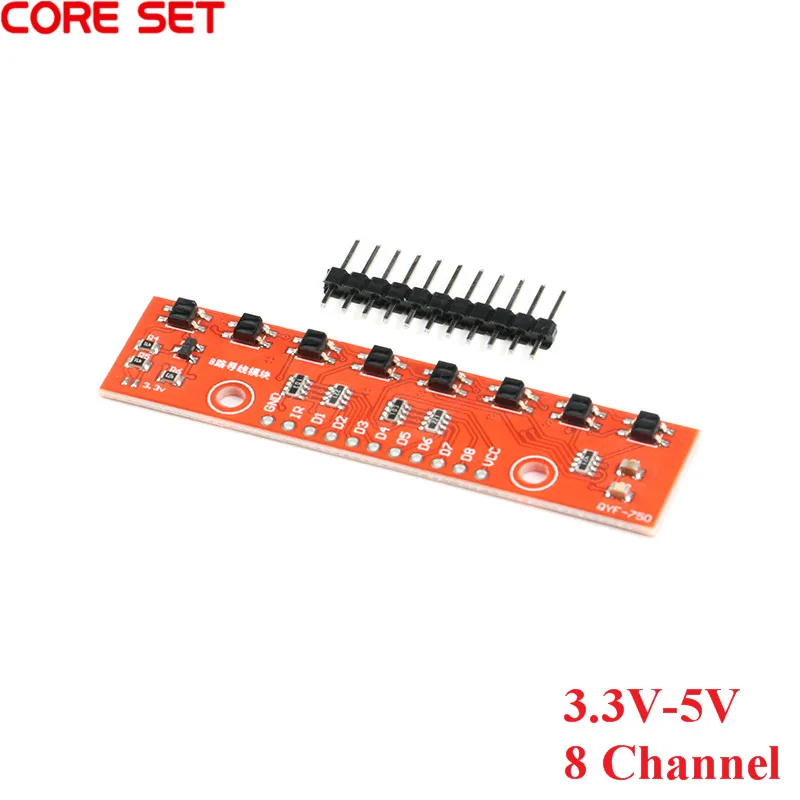 Модуль отслеживания 8 каналов инфракрасный датчик обнаружения 3 3-5 В сделай сам