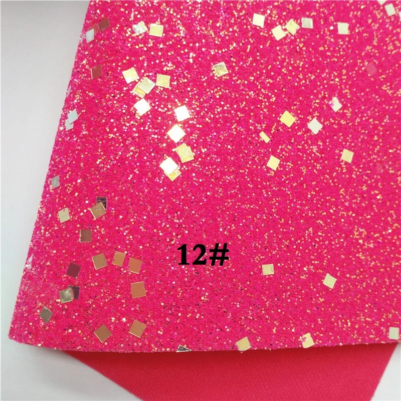 12 Glitterwishcome 21X29 см А4 Размер синтетическая кожа, неоновая массивная блестящая кожа, искусственная ткань из искусственной кожи винил для бантов, GM562A - Цвет: 12