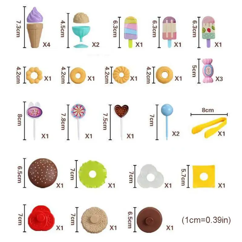 

Mini Ice Cream Candy Trolley House Play Educational Toy Cart House Game Kids Toy