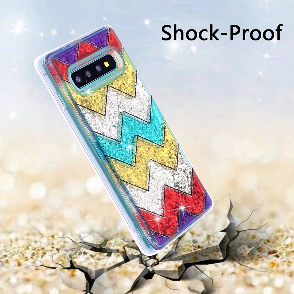 Мягкий ТПУ силиконовый чехол для телефона с блестками и жидким песком Samsung Galaxy S8 S9