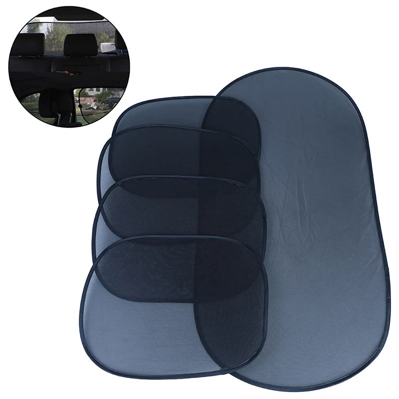 

New Car Side Rear Window Screen Sunshade Windshield UV Protection Mesh Cover Sun Visor Dust Protector Heat Sun Shades Set