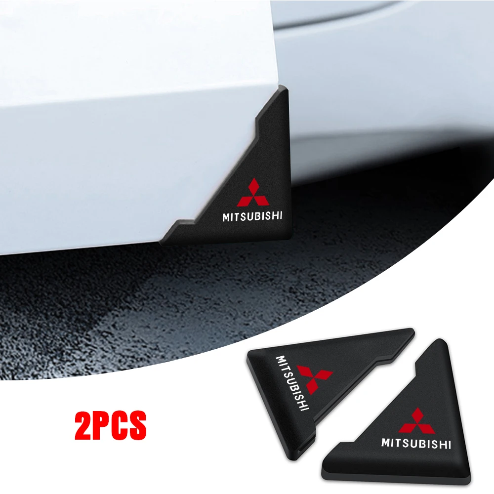 

2PCS Car Tuning Door Corner Protection Sticker Anti-Collision Protector For Mitsubishi Pajero L200 Galant Ralliart RVR Evo X