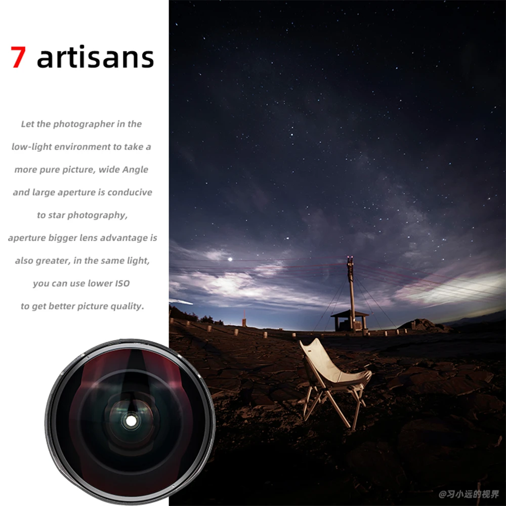 7artisans 10mm F2.8 Full Frame Ultra wide angle fisheye Lens for Sony E /Canon RF /NikonZ /Sigma Panasonic Leica L Mount Cameras |