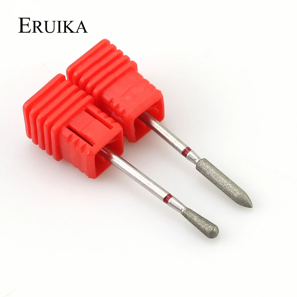 ERUIKA 1 шт. Алмазная фреза для ногтей красная пилка Маникюрные наконечники