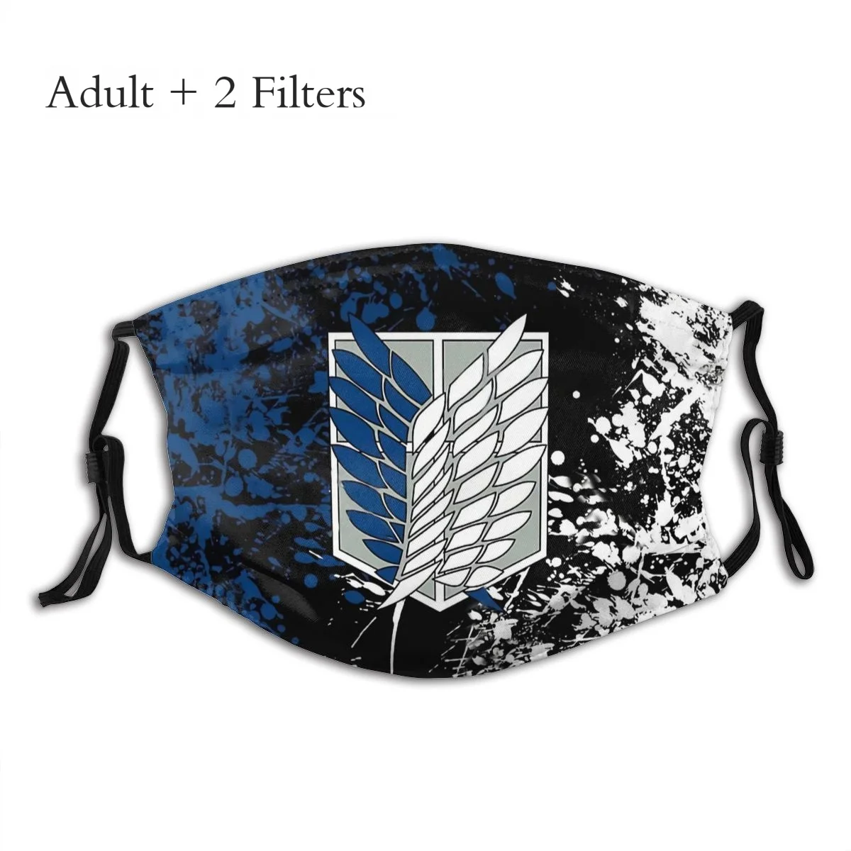 

Attack On Titan Cloth Reusable Mask Wings Design Face Mouth Cover With Filters