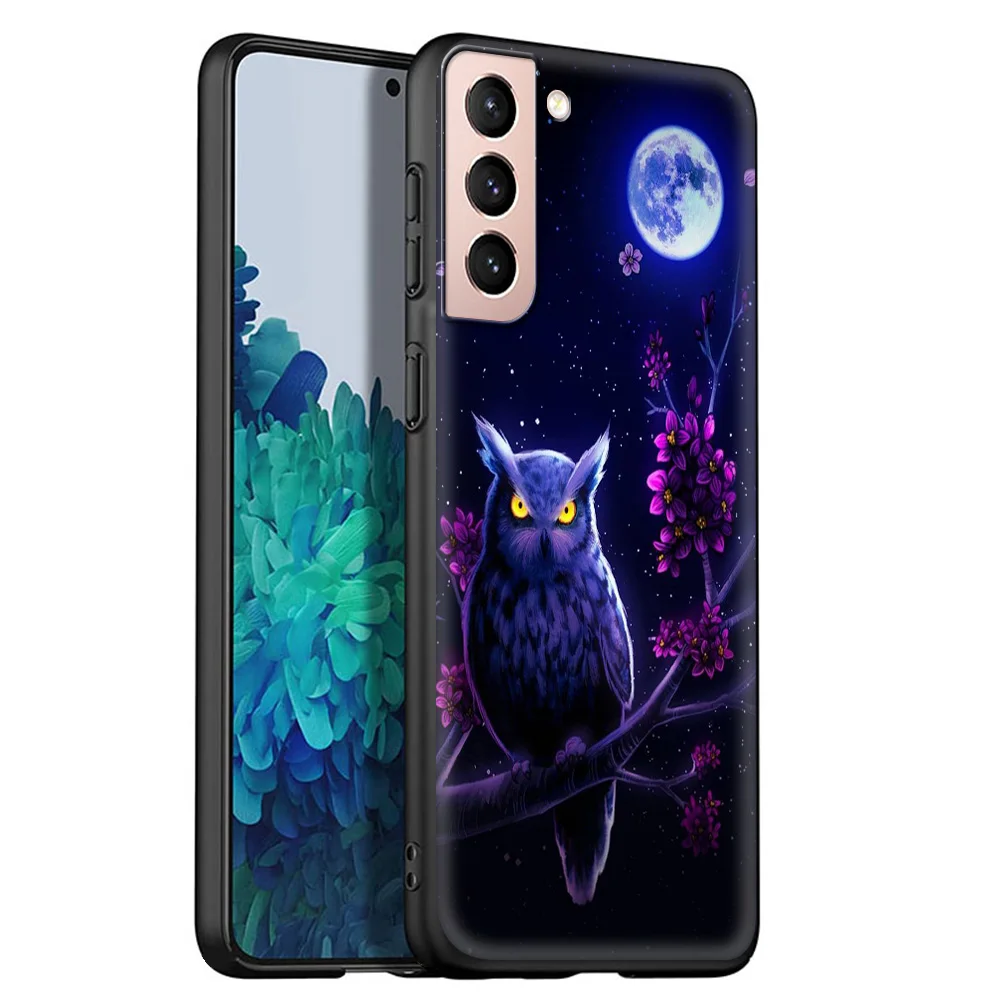 

Lovely Animal Owl Silicone TPU Case For Samsung Galaxy S20 FE S21 S20 Ultra S10E S10 Lite S9 S8 Plus 5G Luxury Phone Coque
