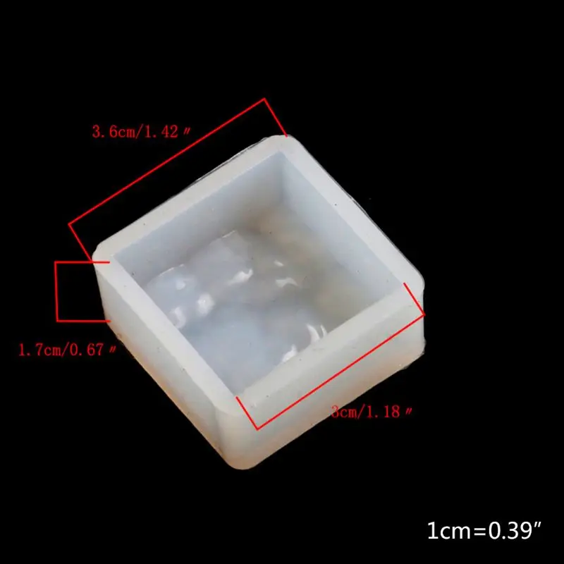 

Water Ripple Silicone Mold Resin Epoxy Handmade DIY Jewelry Making Pendant Silicone Square Round Rectangle Mould R9JE