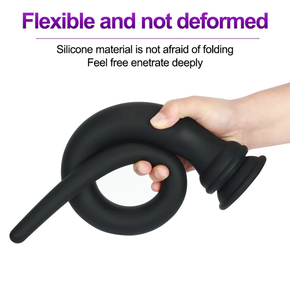 Фаллоимитатор из жидкого силикона супер длинный анальный фаллоимитатор