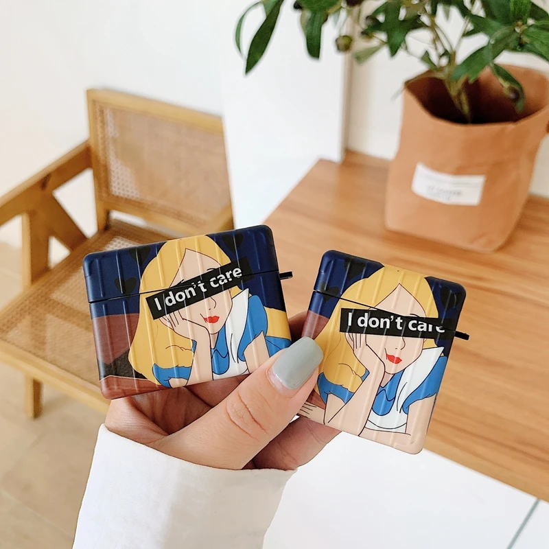 

Cartoons Princess Alice Wireless Bluetooth Earphone Case Cover For Airpods Pro 3 Charging Box Cute Silicone Case For Airpods 1 2