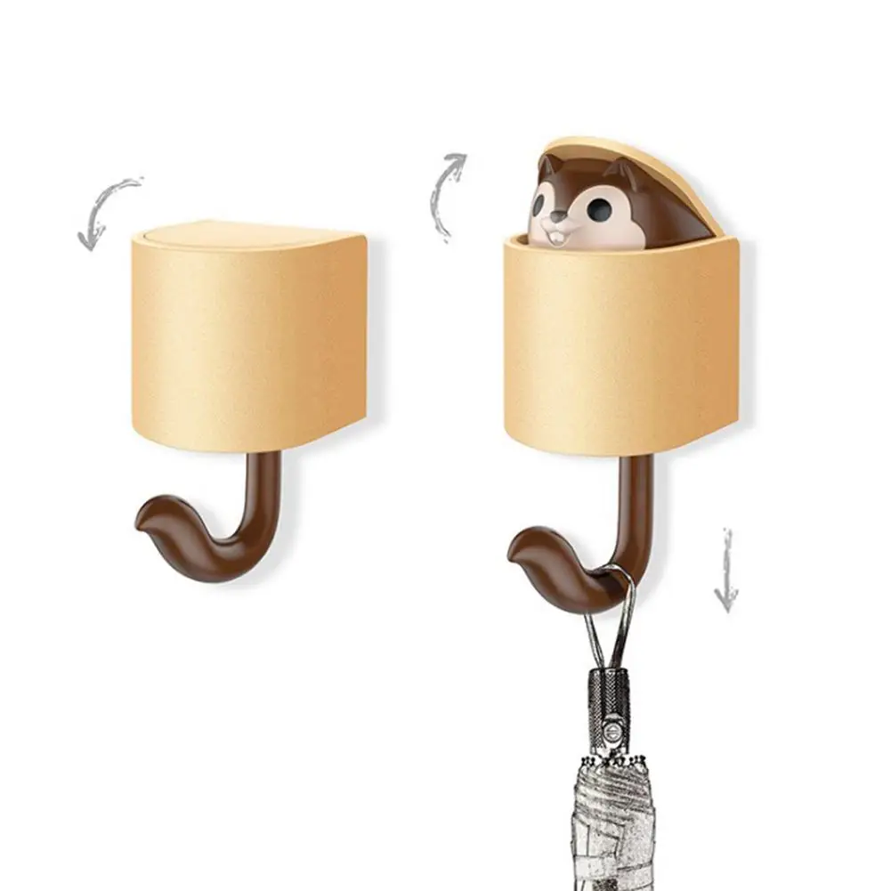 GloryStar липкий крючок в форме белки для пальто шляпы подвесного кухонного хранения