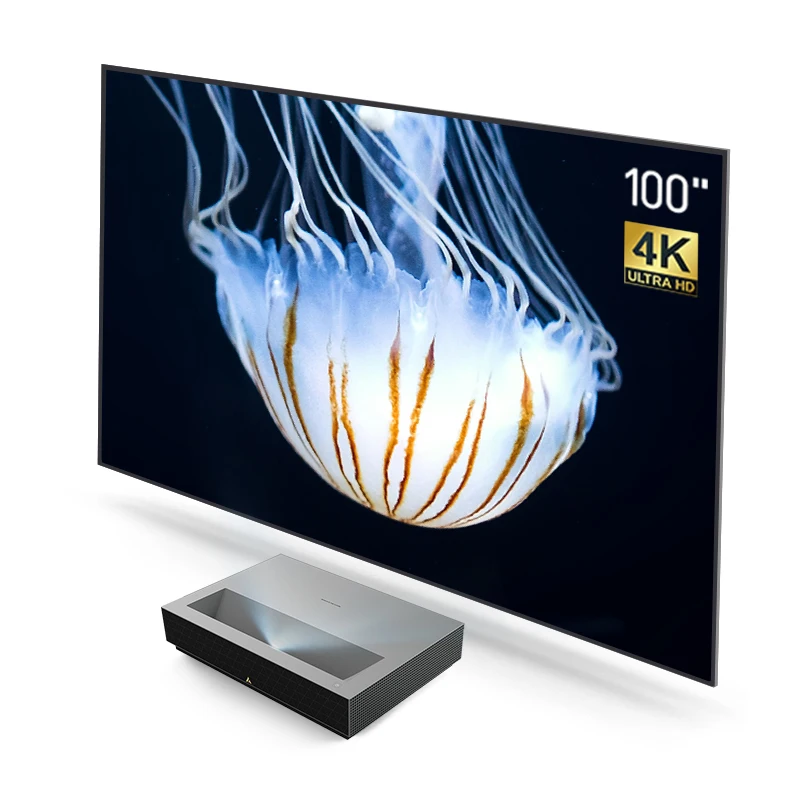 Лазерный проектор Fengmi TV 4K Cinema Pro 150 дюйма 2400 ANSI люменов 3G + 64 ГБ подсветка Smart Wifi