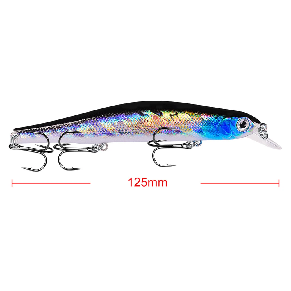 

HOT SALESNew Arrival 125mm 17.5g Plastic Artificial Simulation Minnow Hard Lure Fishing Supplies